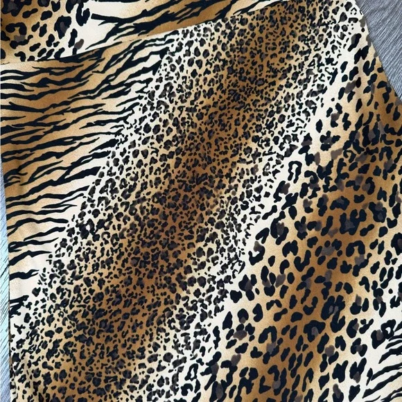 Vintage Leopard Print 90s Grunge Spaghetti Strap Tank Dress - Picture 3 of 4